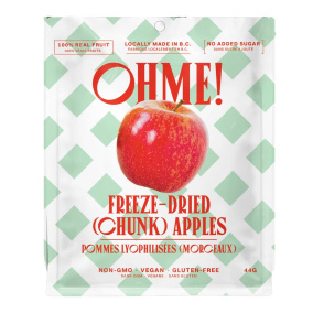 Front of OHME! Freeze Dried Apple Chinks - Freeze Dried Fruit Snack
