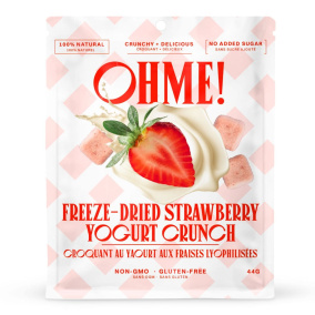 Front of OHME! Freeze-Dried Strawberry - Yogurt Bites - Freeze Dried Fruit - Freeze Dried Berries