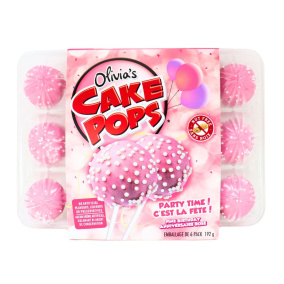 Front of Olivia's Cake Pops Birthday Cake Pops Pink Cake Pops