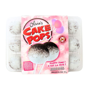 Front of Olivia's Cake Pops Cookies And Cream Cake Pops Oreo Cake Pops