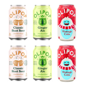 OLIPOP Sparkling Tonic Prebiotic Soda Classic Flavours Variety Pack
