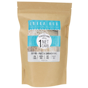 Omega Bun Keto Flaxseed Buns Dry Mix, 166g