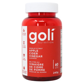 Front of Goli Nutrition Vegan Apple Cider Vinegar Gummies, 60 Gummies