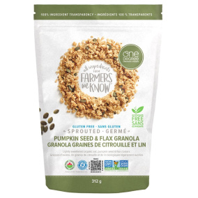 Front of One Degree Organic Sprouted Granola Pumpkin Seed Flax