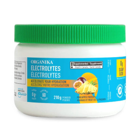 Front of Organika Sugar-Free Electrolytes Pineapple Passion