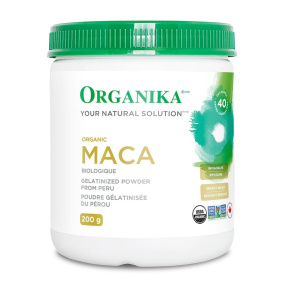 Front of Organika Organic Maca Powder
