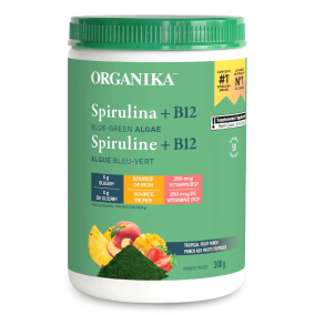 Front of Organika Spirulina And Vitamin B12 Powder
