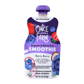 Once Upon a Farm Organic & Dairy-Free Smoothie Berry Berry Front