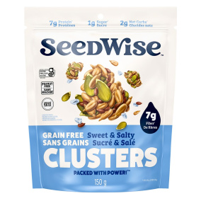 Front of Ozery Family Bakery SeedWise Super Seed Clusters Sweet and Salty