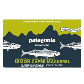 Patagonia Provisions Lemon Caper Mackerel in Extra-Virgin Olive Oil front