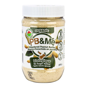 PB&Me Organic Unsweetened Powdered Peanut Butter, 200g