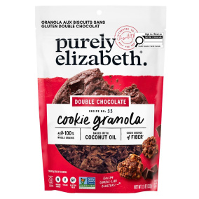 Front of Purely Elizabeth Cookie Granola Gluten-Free Granola Double Chocolate