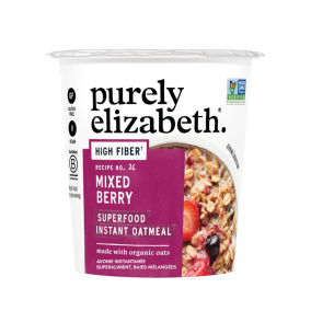 Purely Elizabeth Instant Superfood Oatmeal Cup Mixed Berry with Prebiotic Fiber Canada Front