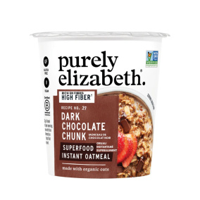 Purely Elizabeth Instant Superfood Oatmeal Cup Dark Chocolate Chunk Front