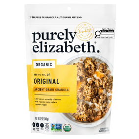Front of Purely Elizabeth Ancient Grain Granola Cereal - Ancient Grain Granola - Granola Clusters - Vegan Granola