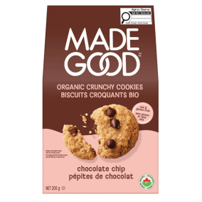 MadeGood Allergen Free Cookies Chocolate Chip, 200g