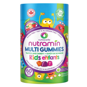 Front of Nutracelle Nutramin Vegan Vitamin Gummies Kids Multivitamins