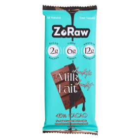ZoRaw Keto Milk Chocolate Bar With Protein, 52g