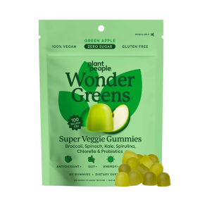Plant People Zero Sugar Vegan Veggie Gummies WonderGreens Canada Front