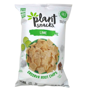 Plant Snacks Cassava Root Chips Lime, 142g