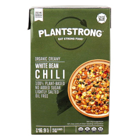PLANTSTRONG Plant-Based Organic Creamy White Bean Chili, 479g