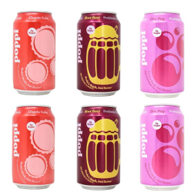 Poppi Prebiotic Soda Variety Pack The Old-School Classics, 6 Pack