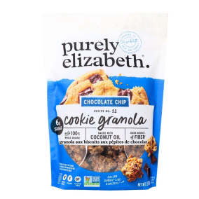 Front of Purely Elizabeth Cookie Granola Gluten-Free Granola Chocolate Chip - Gluten Free Granola - Cookie Granola - Granola Clusters