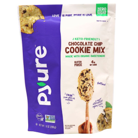 Pyure Organic Sugar-Free Bakeable Chocolate Chip Cookie Mix, 255g