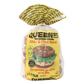 Queen St. Bakery Superfood Bagels With Benefits Chia & Flax Seed Front