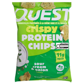 Quest Crispy Protein Chips Sour Cream & Onion Front