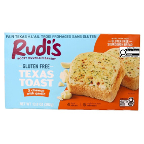 Rudi’s Gluten Free Bakery 3 Cheese Garlic Texas Toast Front