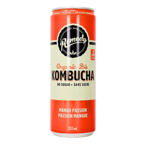 Remedy No Sugar Kombucha Mango Passion, 355mL