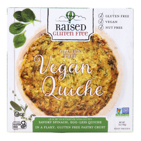 Raised Gluten-Free Vegan Quiche Front