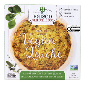 Raised Gluten-Free Vegan Quiche Front