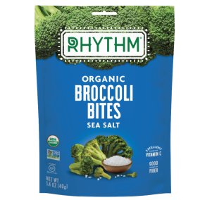 Rhythm Superfoods Organic Broccoli Bites Sea Salt, 40g