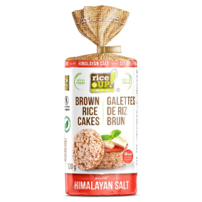 RiceUP! Brown Rice Cakes Himalayan Salt, 120g
