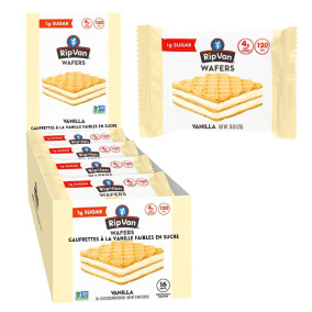 Front of Rip Van Keto-Friendly Wafers Vanilla