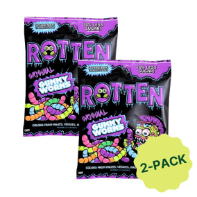 Rotten Gut-Friendly Candy With Prebiotic Fibre Gummy Worms Original Canada Pack