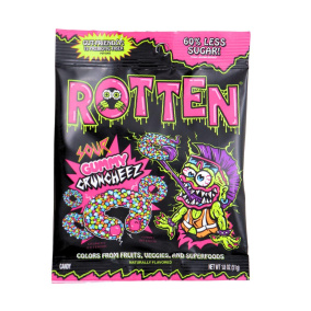 Rotten Gut-Friendly Candy With Prebiotic Fibre Gummy Cruncheez Sour Canada Front