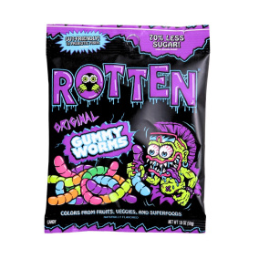Rotten Gut-Friendly Candy With Prebiotic Fibre Gummy Worms Original Canada Front