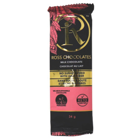Front of Ross Chocolates Milk Chocolate, 34g
