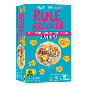Rule Breaker Juniors Allergen-Free Soft-Baked Cookies Birthday Cake, 5 Pack
