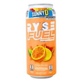 Front of RYSE Fuel Energy Drink - RYSE Energy Drink - Sugar Free energy Drink - No Sugar Energy Drink - Healthy Energy Drink - Sunny D Energy Drink