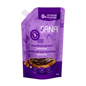 Sana Sweet Life No Added Sugar Keto Cocoa Hazelnut Spread, 200g - Low Carb Nutella, Low Sugar Nutella, Healthy Nutella Alternative