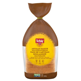 Front of Schär Gluten Free Artisan Baker Multigrain Bread
