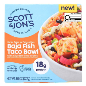 Scott & Jon’s Baja Fish Taco Bowl WIth Cilantro-Lime Crema Canada Front