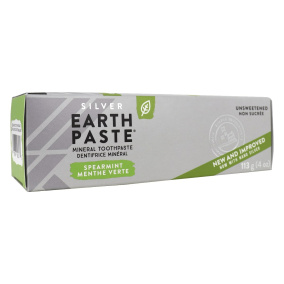 Front of Redmond Silver Earthpaste Mineral Toothpaste Unsweetened Spearmint