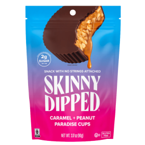 Skinny Dipped Low Sugar Caramel Peanut Paradise Cups Canada Front