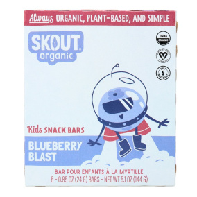 Skout Organic Kids Snack Bars Blueberry Blast, 6 Bars