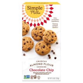 Simple Mills Grain-Free Crunchy Cookies Chocolate Chip, 156g